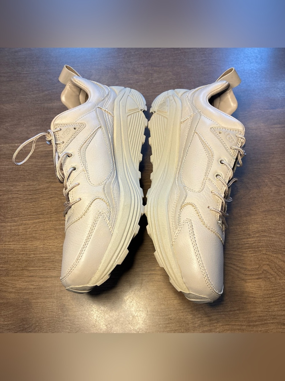 UGG Men's Miwo Trainer Low Sneakers Size 12 taupe or light grayish beige - Picture 5 of 12